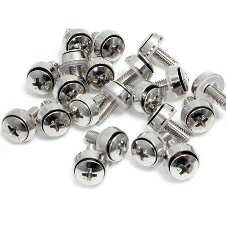 Startech.Com 100 Pack of M6 Mounting Screws - M6 x 12mm Screws CABSCREWSM62